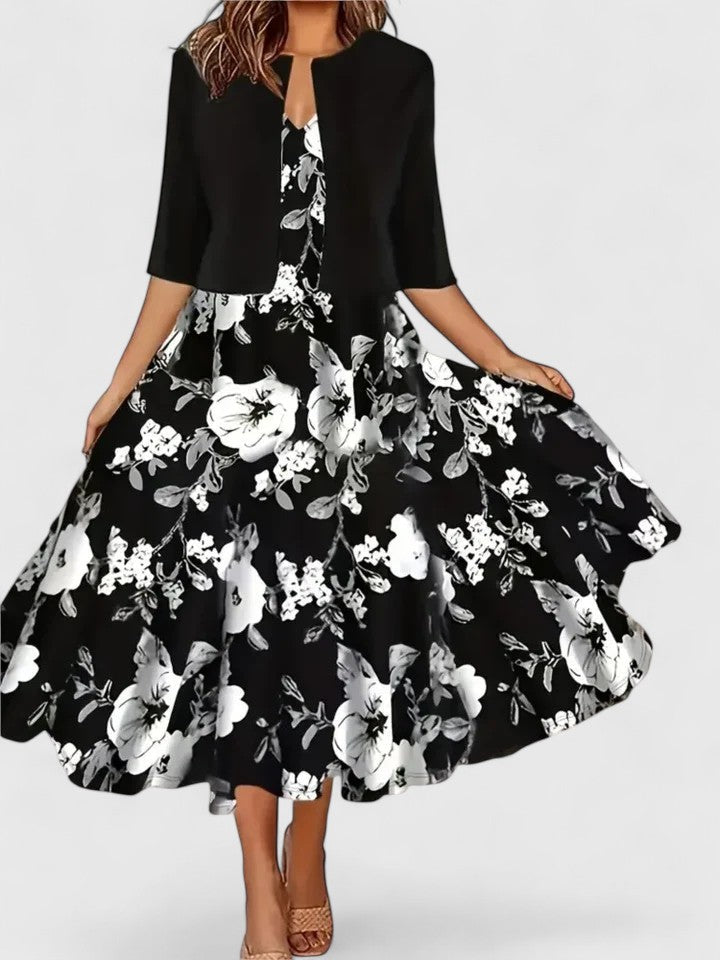 Daniela | Women's Elegant Floral Midi Dress