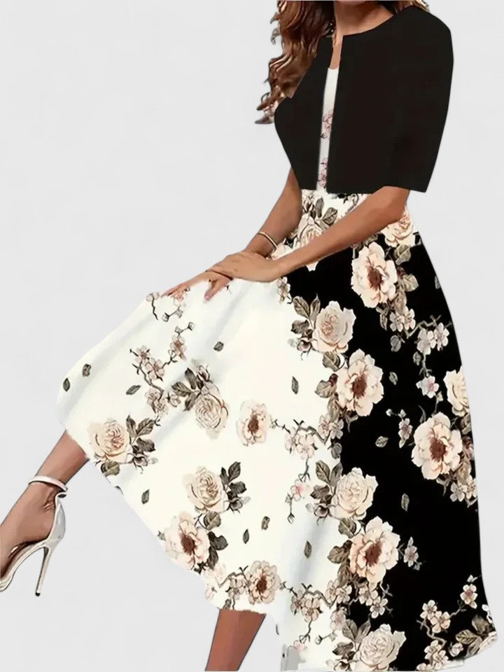 Daniela | Women's Elegant Floral Midi Dress