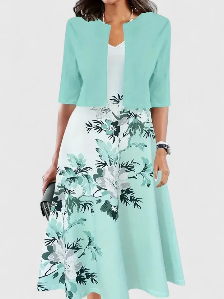 Daniela | Women's Elegant Floral Midi Dress