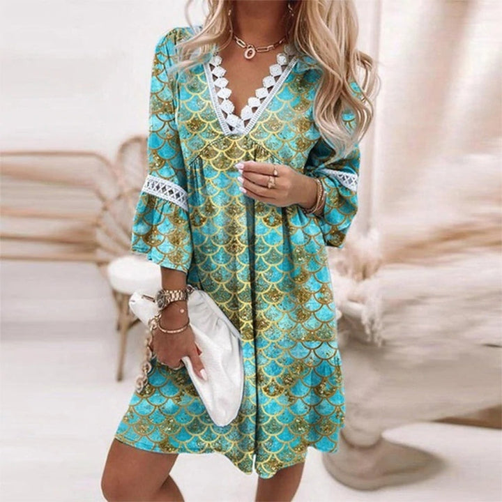 Diana | Women's Boho Floral Mini Dress