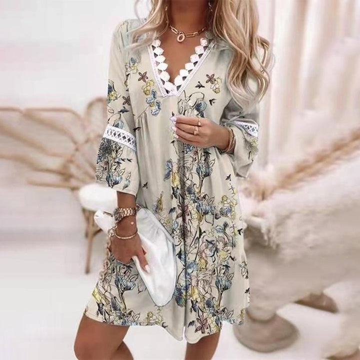 Diana | Women's Boho Floral Mini Dress