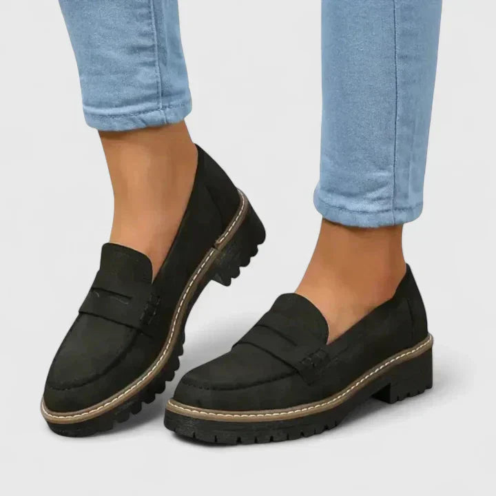 Linaroa | Women's Orthopedic Loafers Chunky Sole Slip On