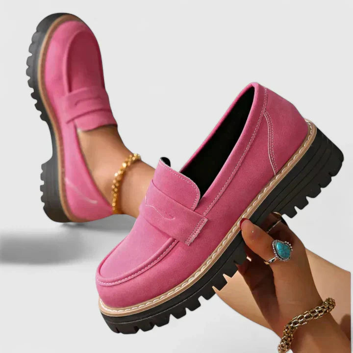 Linaroa | Women's Orthopedic Loafers Chunky Sole Slip On