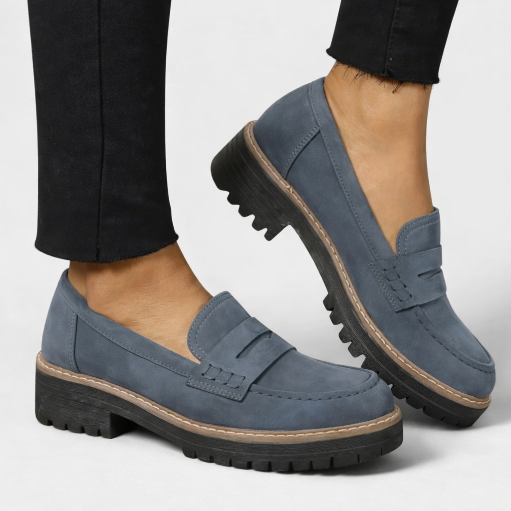 Linaroa | Women's Orthopedic Loafers Chunky Sole Slip On