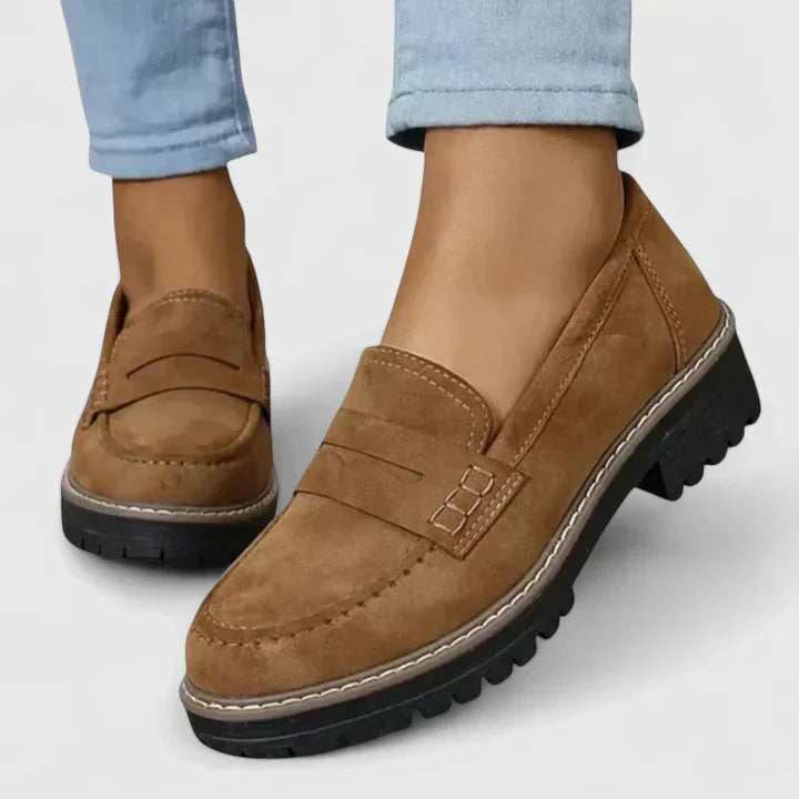 Linaroa | Women's Orthopedic Loafers Chunky Sole Slip On