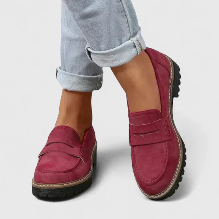 Linaroa | Women's Orthopedic Loafers Chunky Sole Slip On