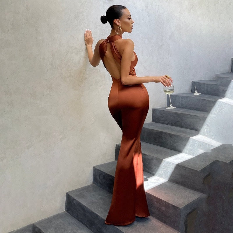 Mermira | Women's Mermaid Maxi Dress Crossover Neck 
