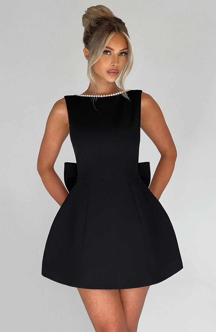 Mireille | Women's Mini Dress Bow Back Wedding Guest