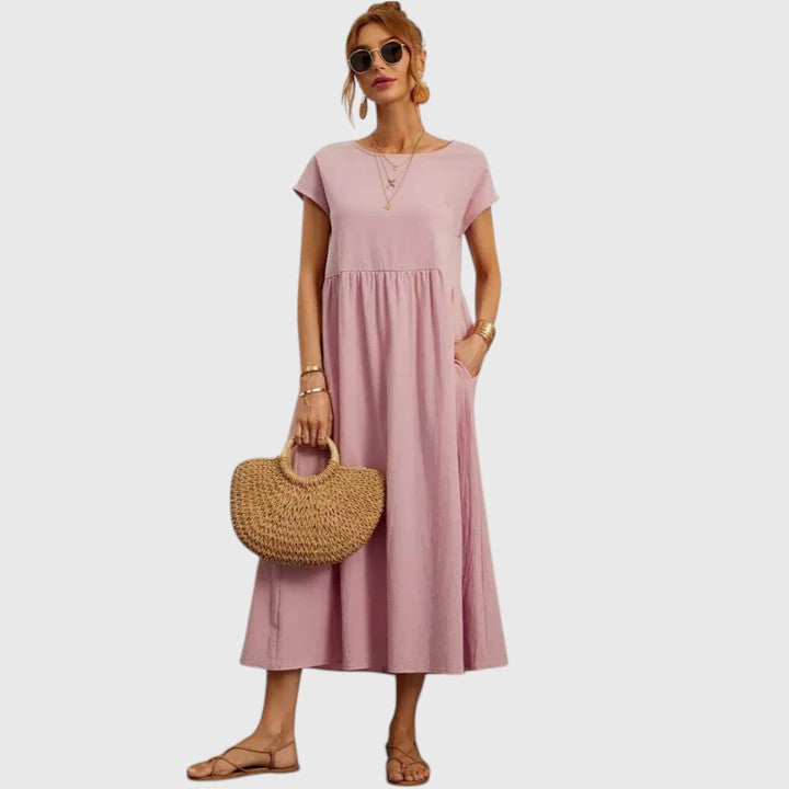 Mystella | Women's Casual Elegant Midi Dress 