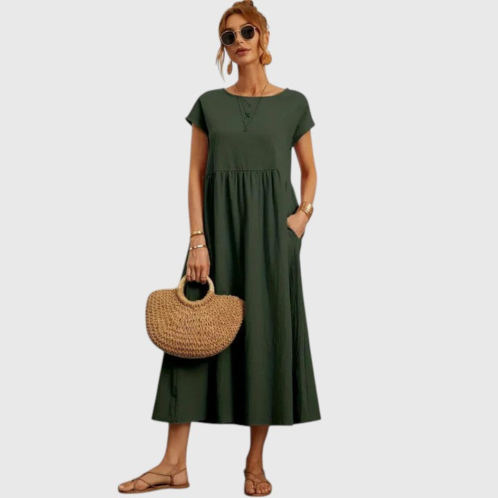 Mystella | Women's Casual Elegant Midi Dress 