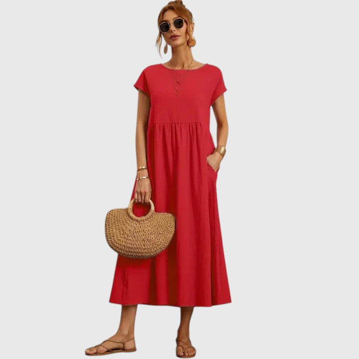 Mystella | Women's Casual Elegant Midi Dress 