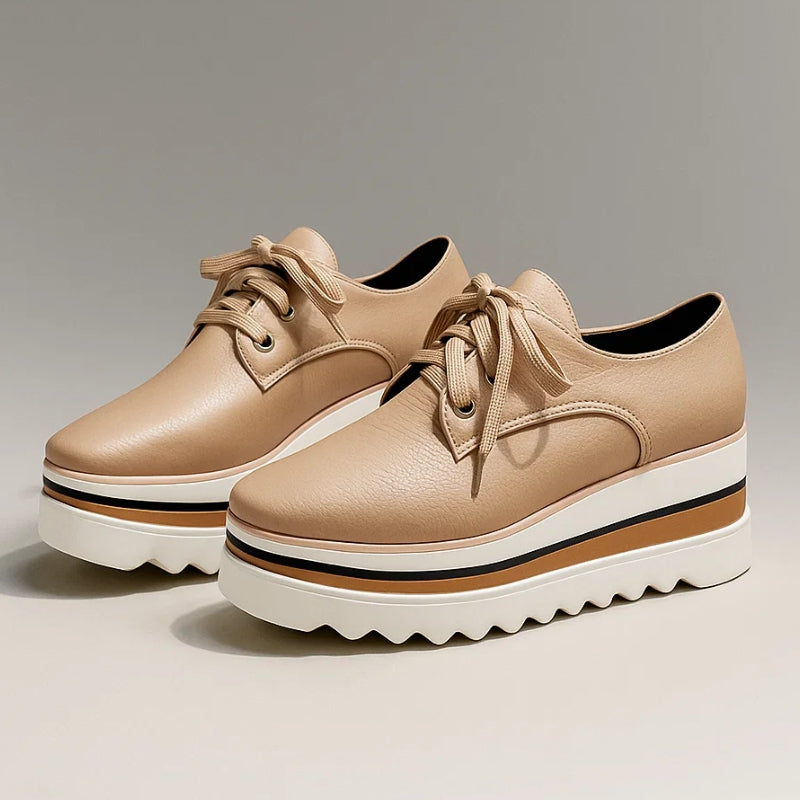 Oxenya | Women's Orthopedic Sneakers Lace Up Platform