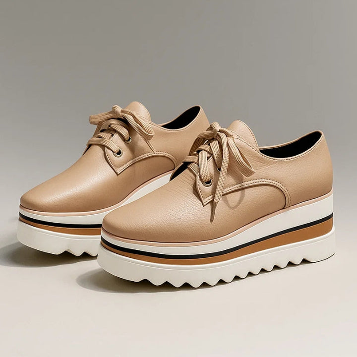 Oxenya | Women's Orthopedic Sneakers Lace Up Platform