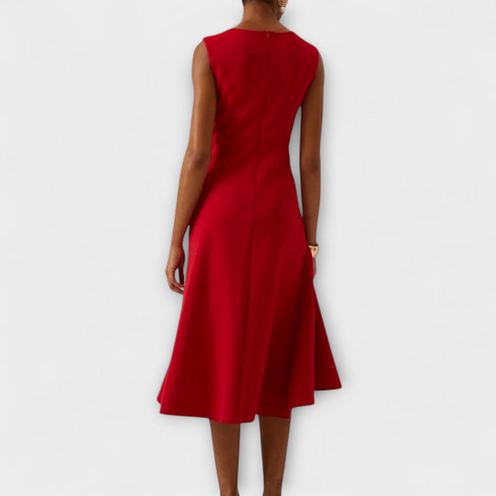 Ravenna | Women's Elegant Midi Dress Sleeveless