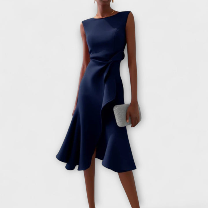 Ravenna | Women's Elegant Midi Dress Sleeveless