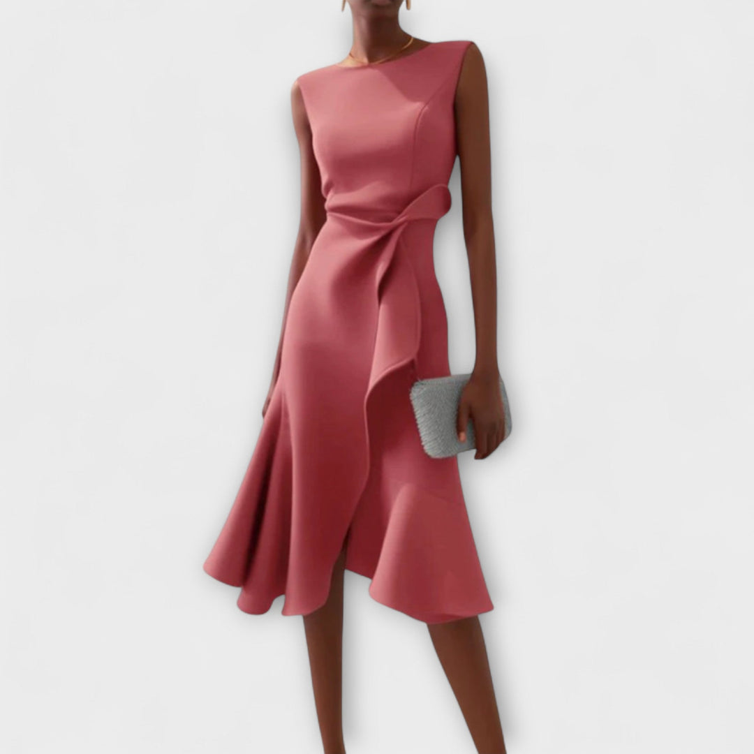 Ravenna | Women's Elegant Midi Dress Sleeveless