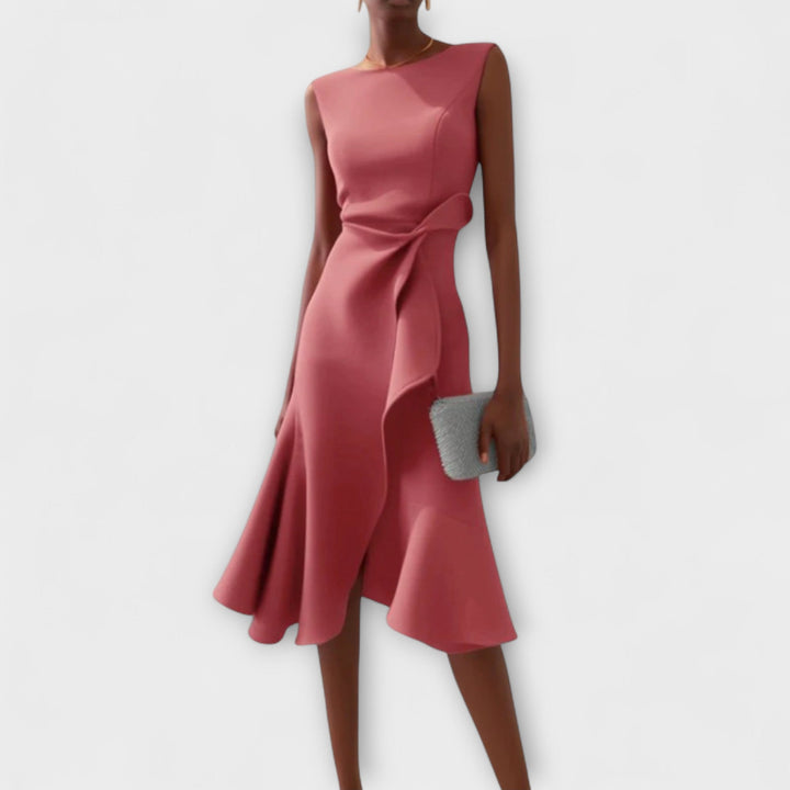 Ravenna | Women's Elegant Midi Dress Sleeveless