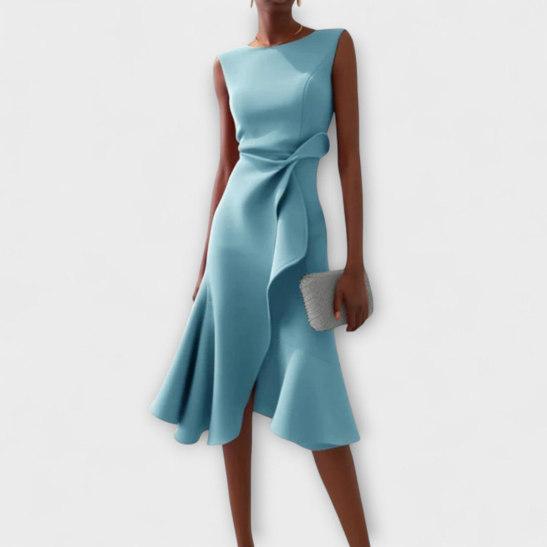 Ravenna | Women's Elegant Midi Dress Sleeveless