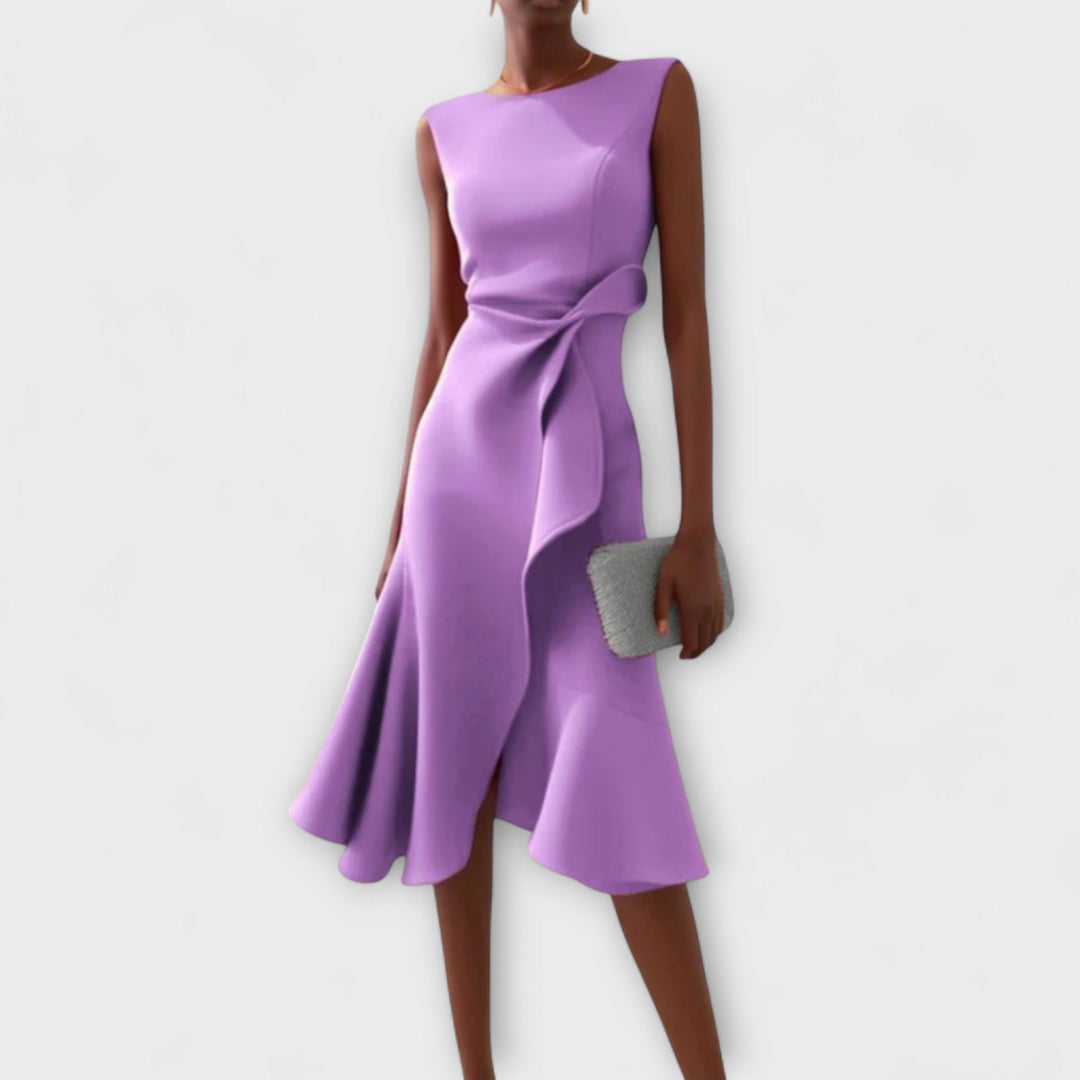 Ravenna | Women's Elegant Midi Dress Sleeveless