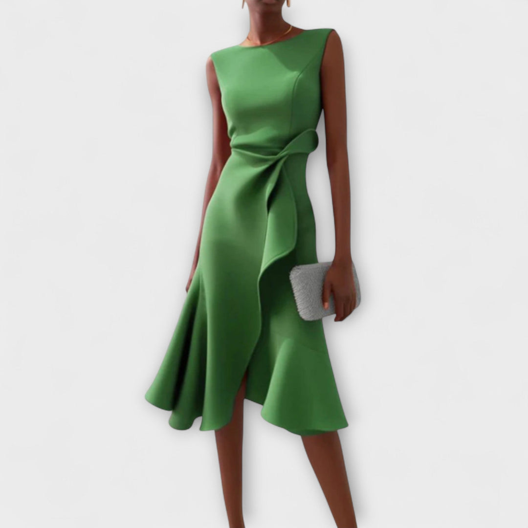 Ravenna | Women's Elegant Midi Dress Sleeveless