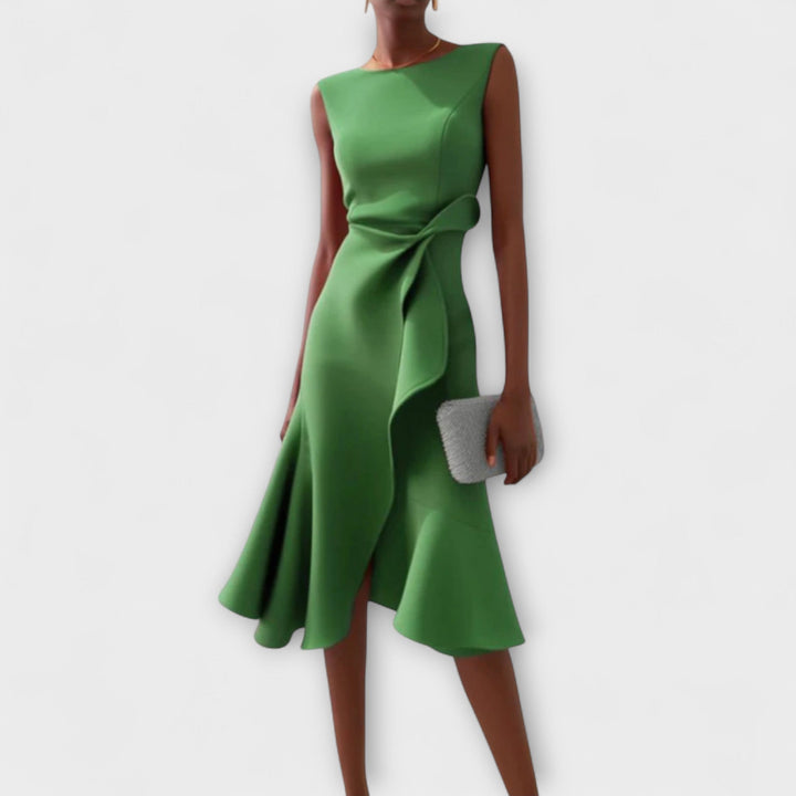 Ravenna | Women's Elegant Midi Dress Sleeveless