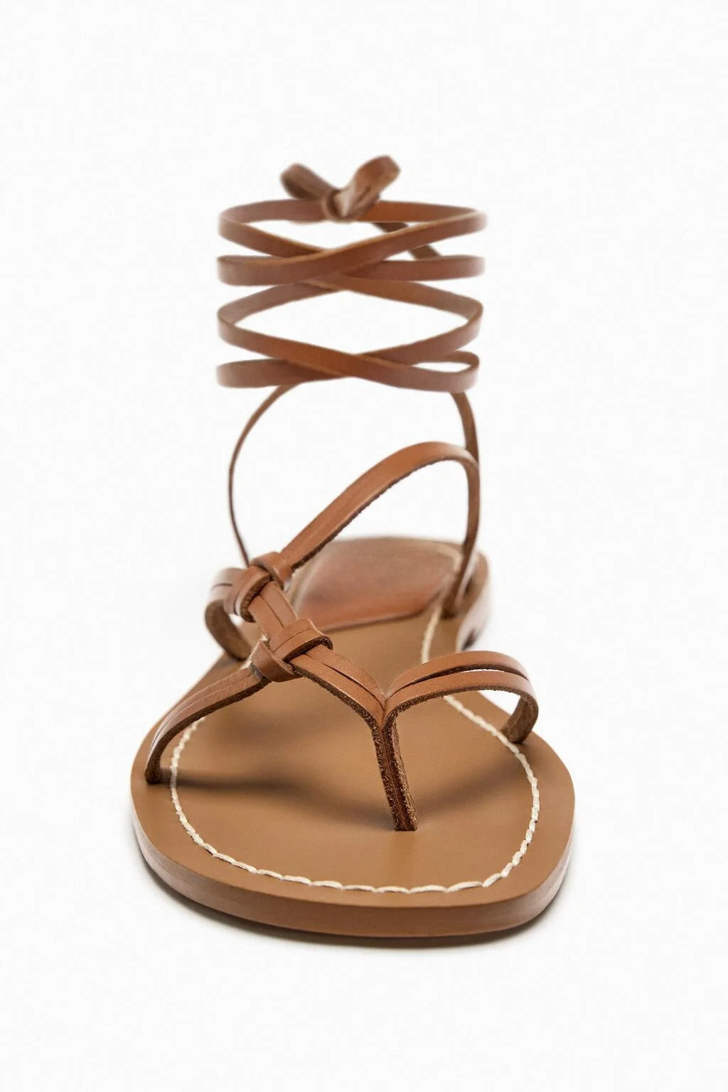 Sasha | Women's Flat Sandals Strappy Lace-Up Ankle Wrap 5