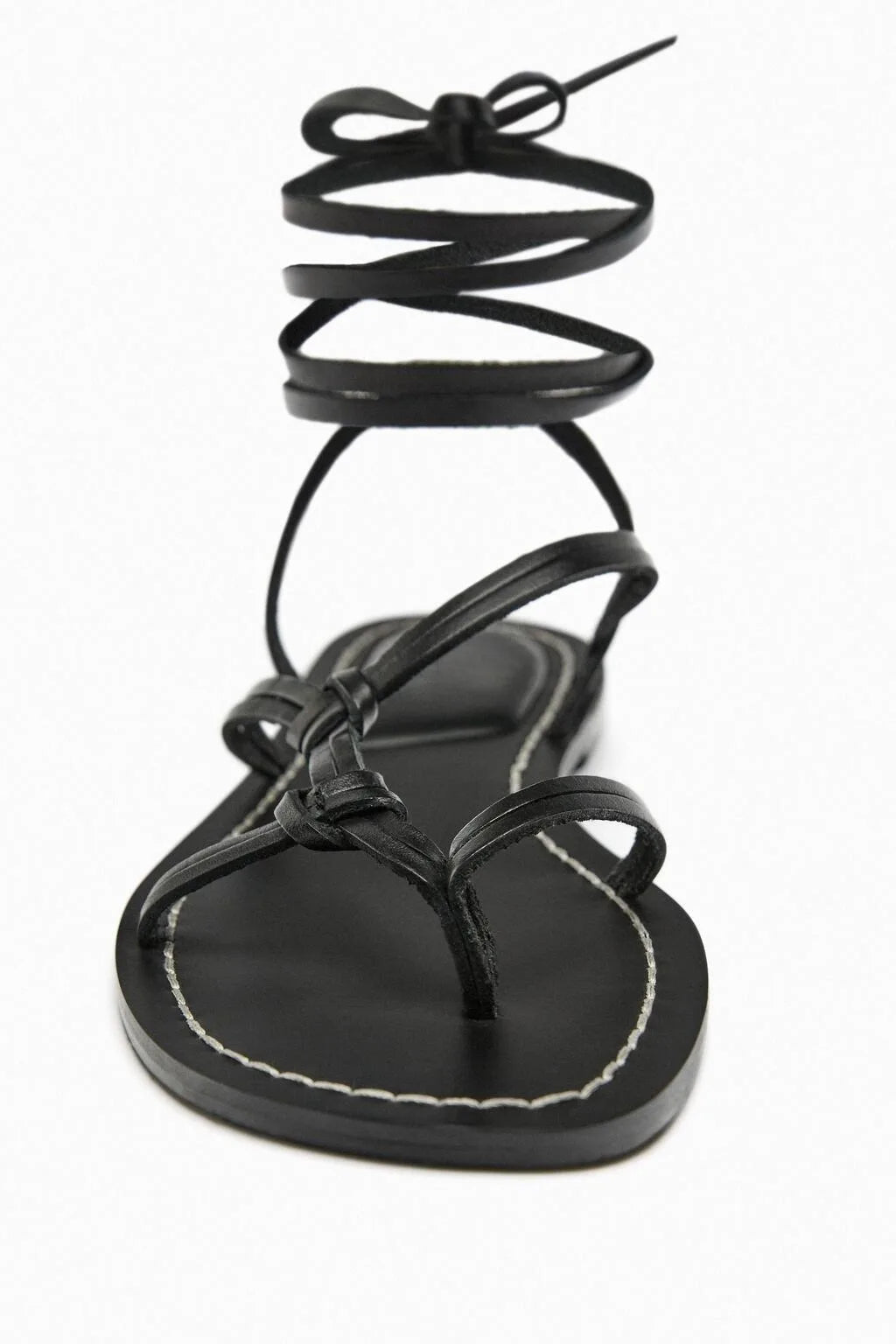 Sasha | Women's Flat Sandals Strappy Lace-Up Ankle Wrap 8