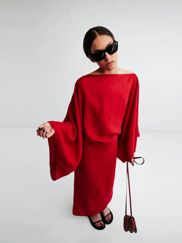 Women Elegant Kaftan Dress in black showing versatile styling for various occasions